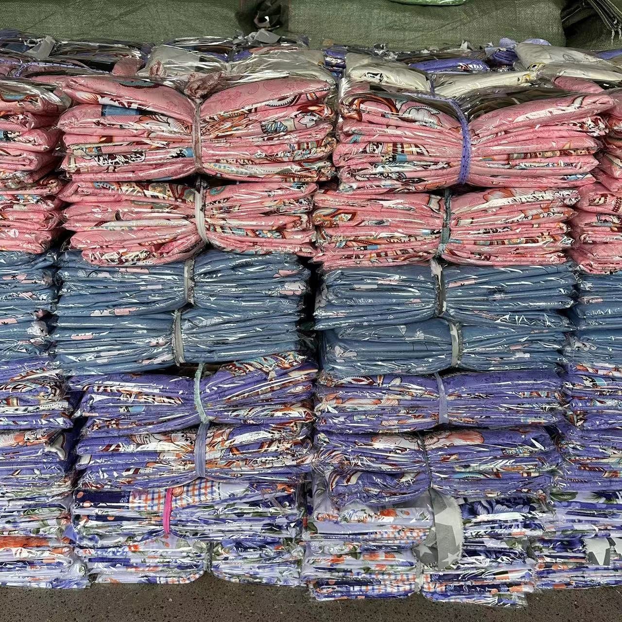 wholesale bed sheets for queen bed 3 in 1 microfiber flat sheets 2 places draps de lit avec taies d'oreiller