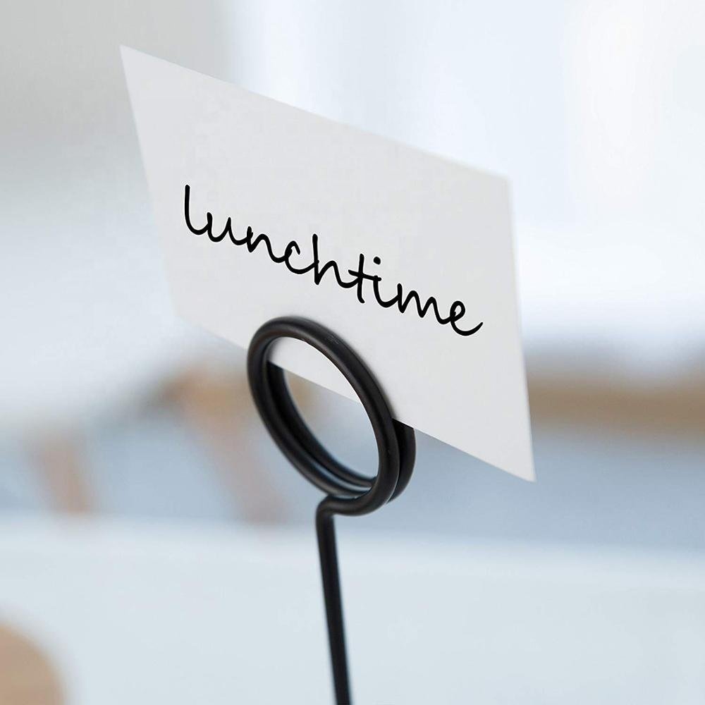 RuiMei Metal Place Card Stand Table Number Holder
