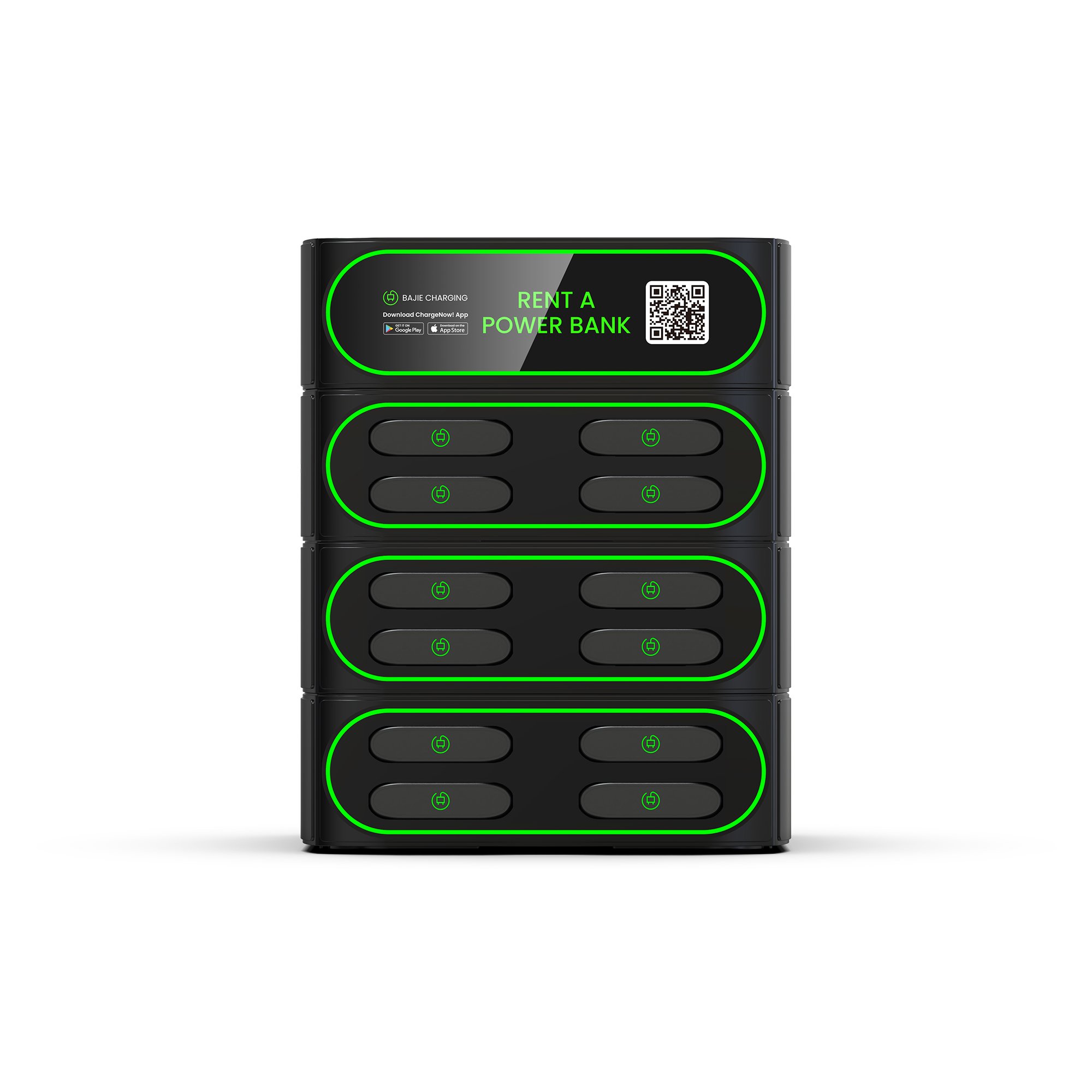 CTB Certification CQC Certification 12 Slots stackable Sharing Powerbank Station charging rental machine Commercial Outdoor