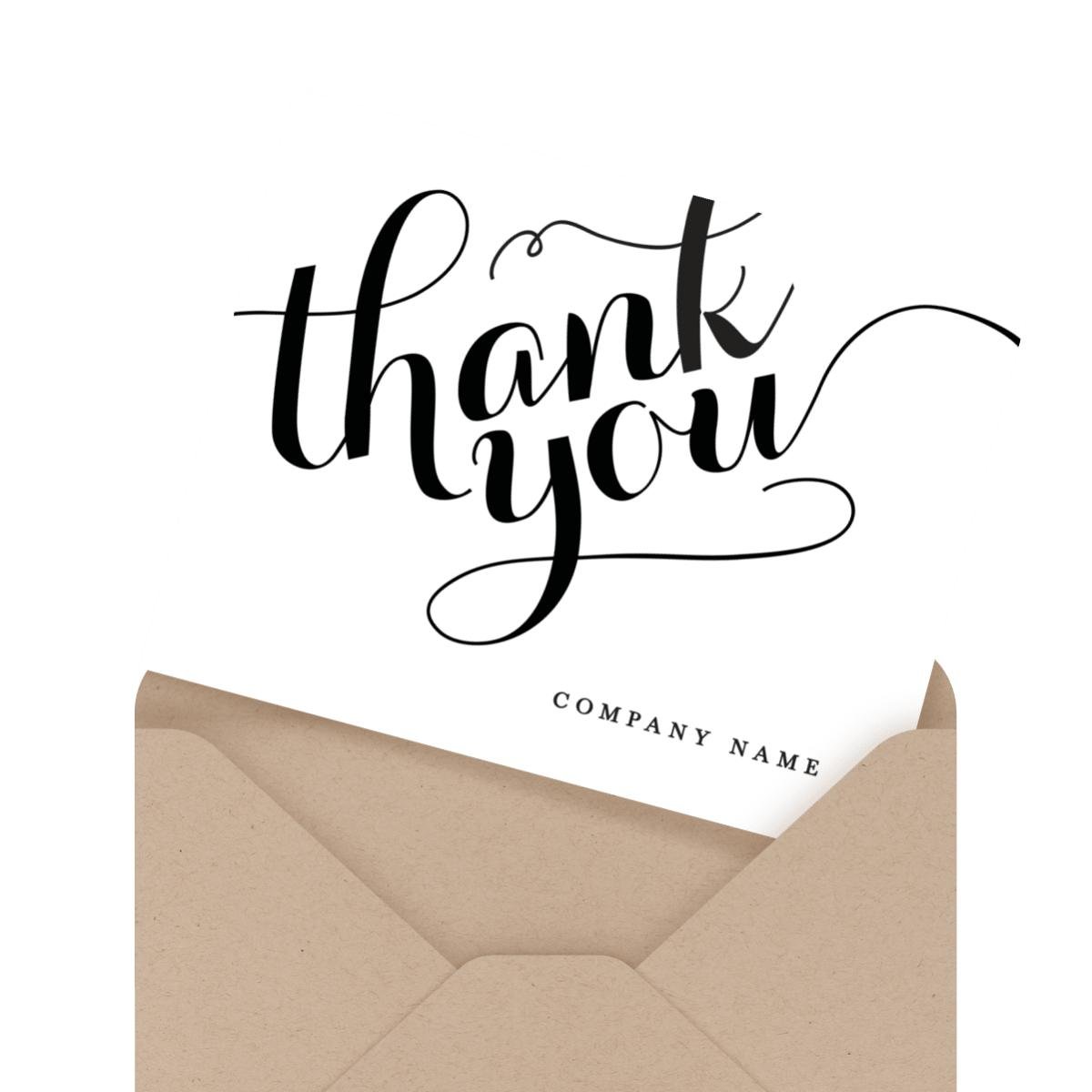 Custom Exquisite Printing Greeting Thank You Gift Card for Wedding Clothing Brand