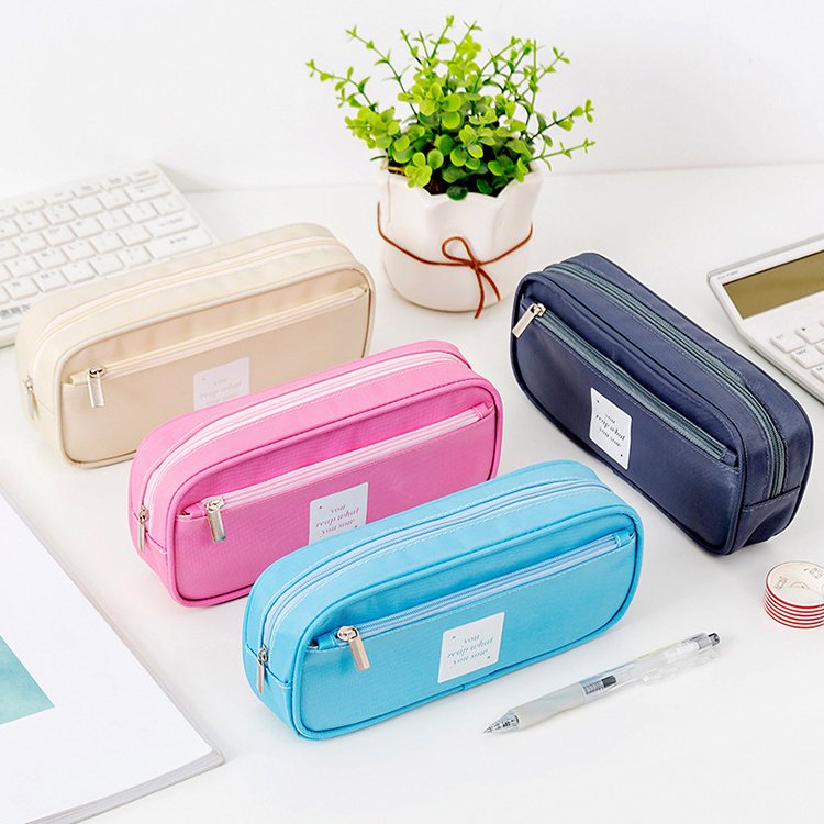 New Printing Creative Multifunctional Large Capacity Pencil Bag Passport Card Holder Wallet Bag