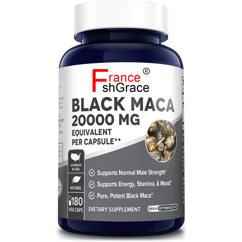 Herbal Nutritional Supplement Black Maca Root Capsules