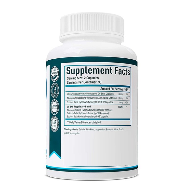 60 Capsules Keto Advanced Formulation Enhance Energy And Focus Bhb Ketones Capsules
