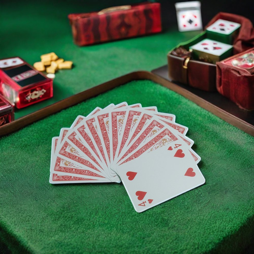 Casino Quality Printing Design Plastic-Coated Waterproof Custom Double Playing Cards Both Sides Poker Cards With Window Box