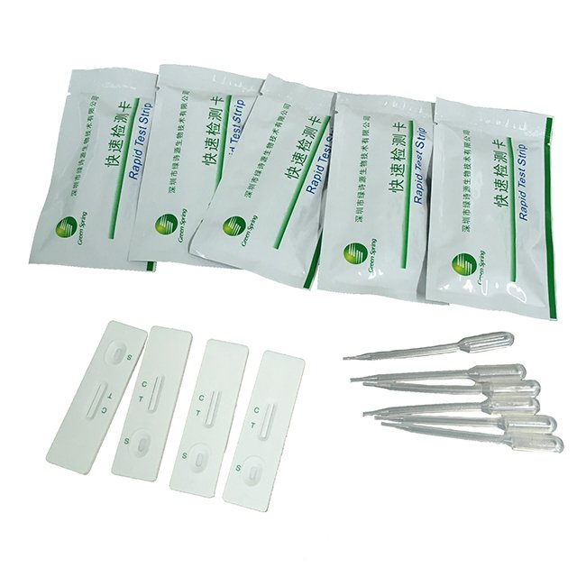 LSY-20108A dairy antibiotic test kit Streptomycin, Gentamicin and Neomycin Combo rapid test card in Cassette format milk testing