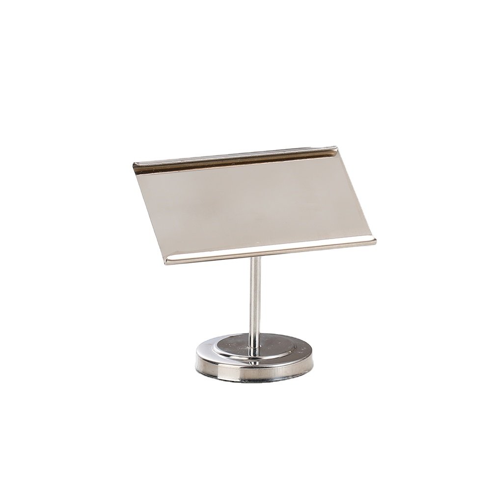 Hotel Restaurant Golden Buffet Name Tag Menu Stand Metal Table Name Stand Small Size