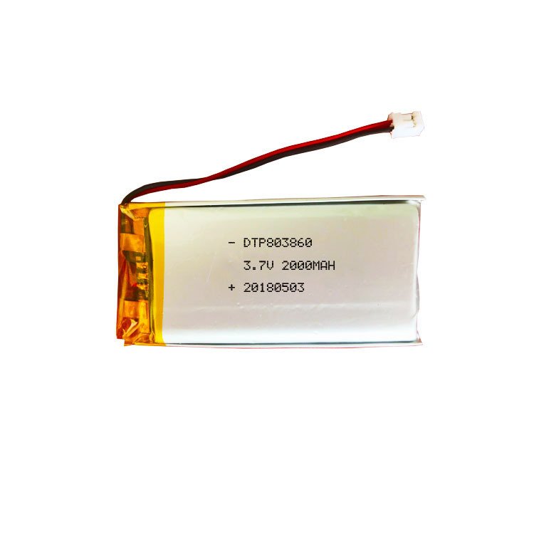factory price 803860 lipo battery 3.7v 2000mah li-ion polymer battery for tachograph