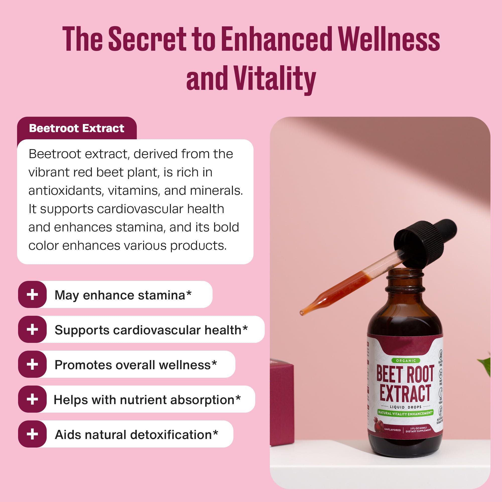 Beet root extract drop