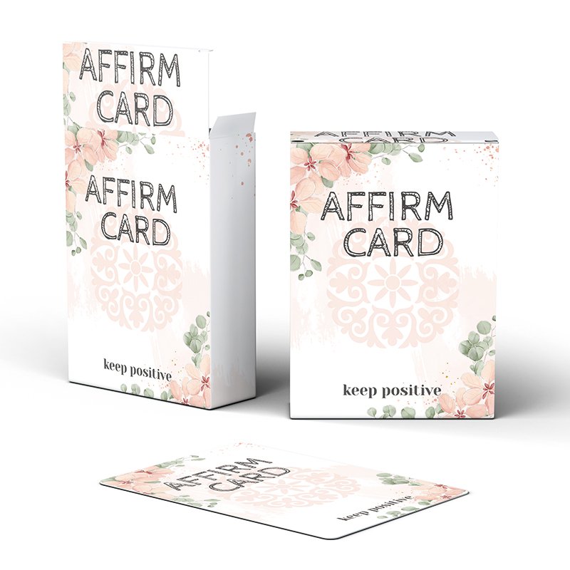 Personalised Custom Daily Manifestation Card Game Affirmation Cards Custom Printing With Box