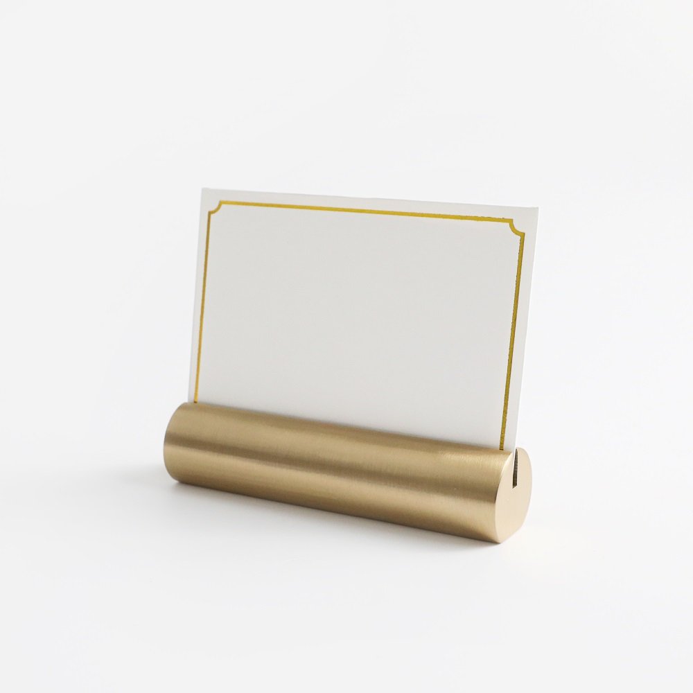 MAXERY Antique Brass Restaurant gold Metal Wedding Silver Chair Table number Business Name Place Card Holder