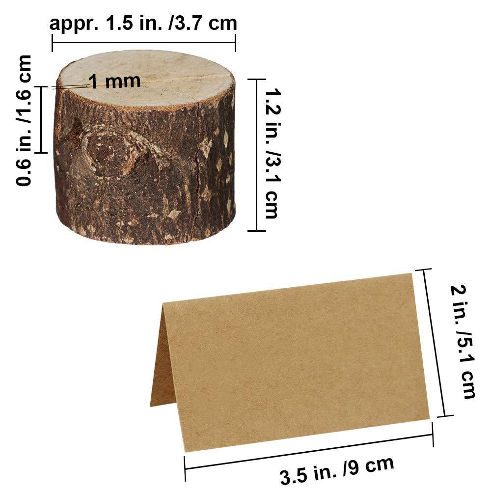 Wooden Stand Presentation Notes Small Message Board Raw Wood Stakes Rustic Card Holder Wood Place Card Holders Sticky Notes
