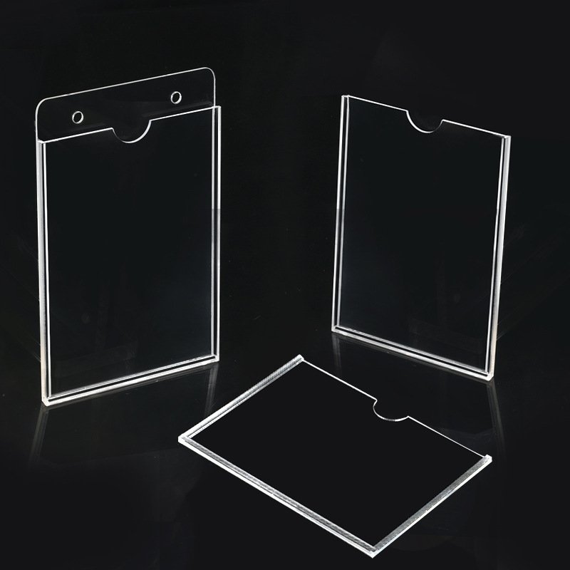 Acrylic Card Slot Double-Layer Single-Layer Slot Transparent Acrylic Plate Insert Paper Data Display