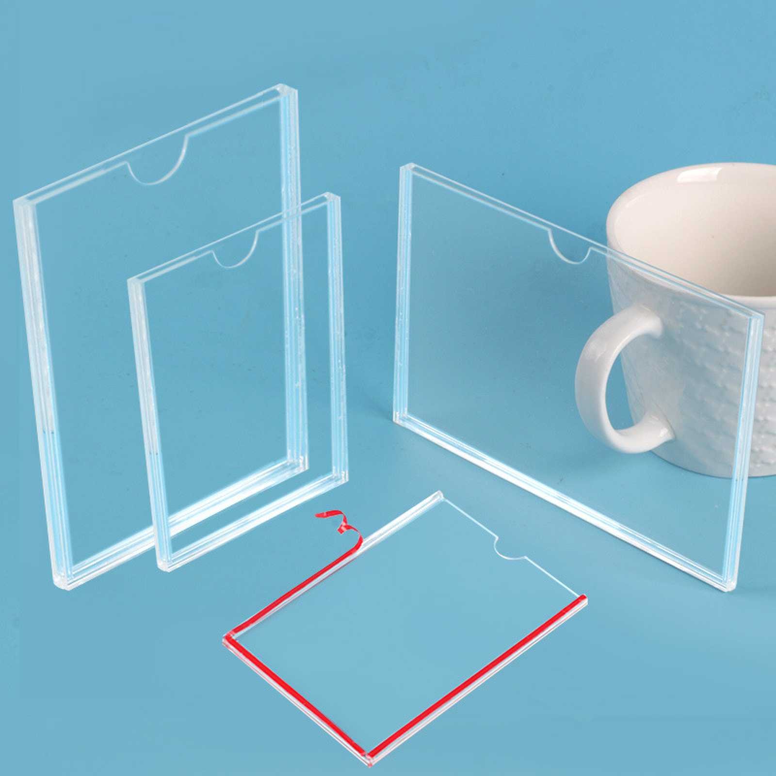 Acrylic Card Slot Double-Layer Single-Layer Slot Transparent Acrylic Plate Insert Paper Data Display