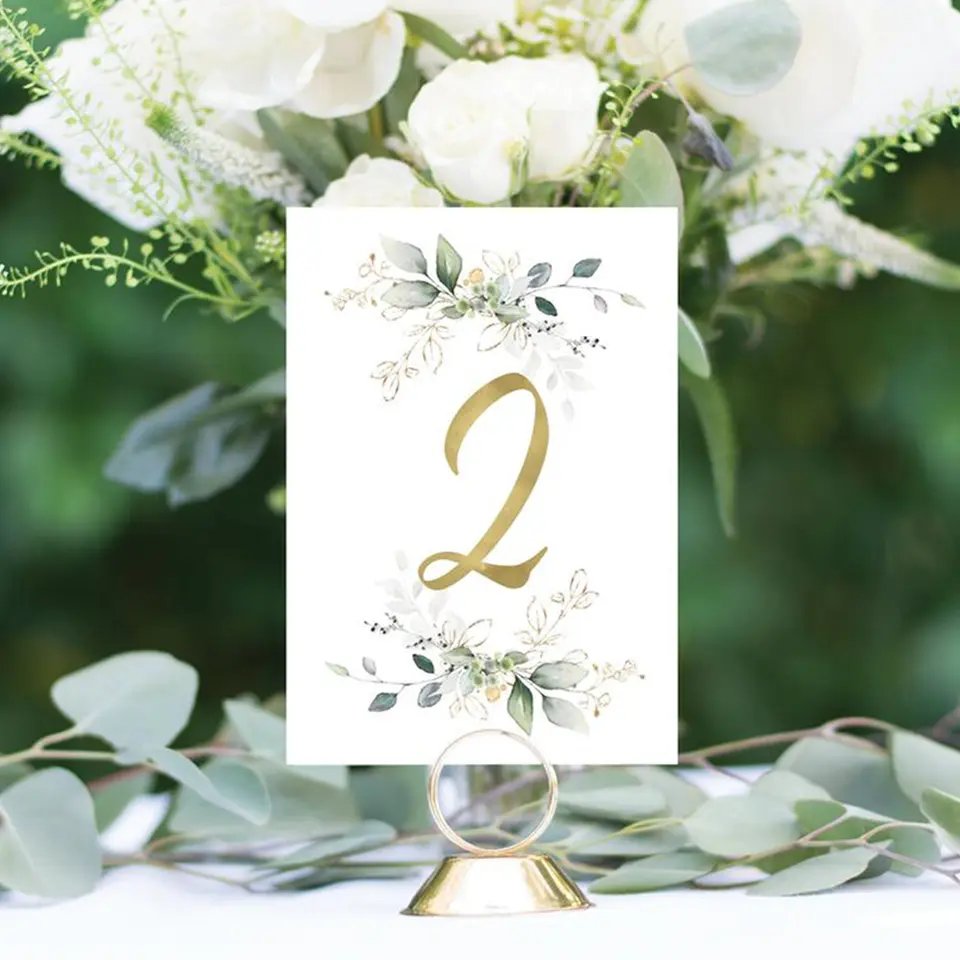 Custom 4*6'' Wedding Table Card Printing Greeting Holiday Festival Gift Cards Table Number Card
