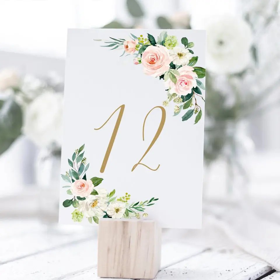 Custom 4*6'' Wedding Table Card Printing Greeting Holiday Festival Gift Cards Table Number Card