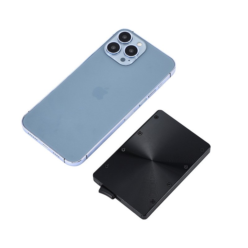 Top Seller RFID Blocking Aluminum Alloy Metal Wallet Front Pocket Pop Up Credit Cards Holder