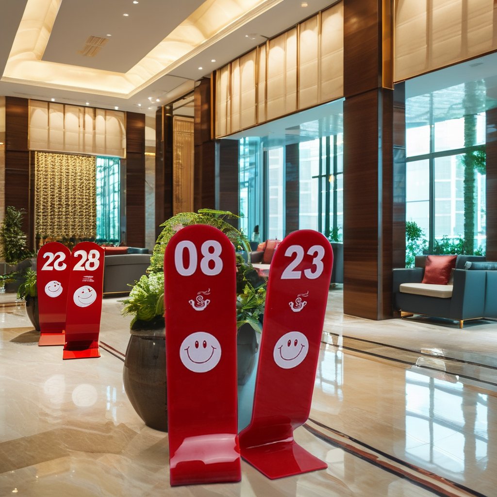Wholesale PMMA Acrylic Place Card & Table Number Set for Hotels & Restaurants