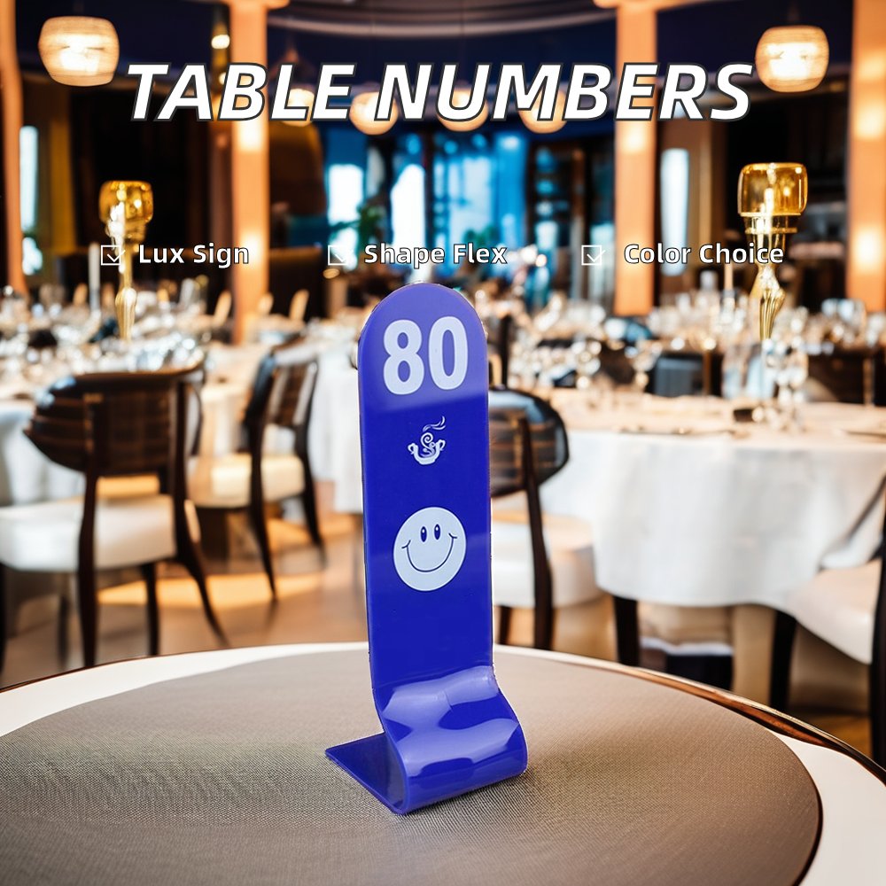 Wholesale PMMA Acrylic Place Card & Table Number Set for Hotels & Restaurants