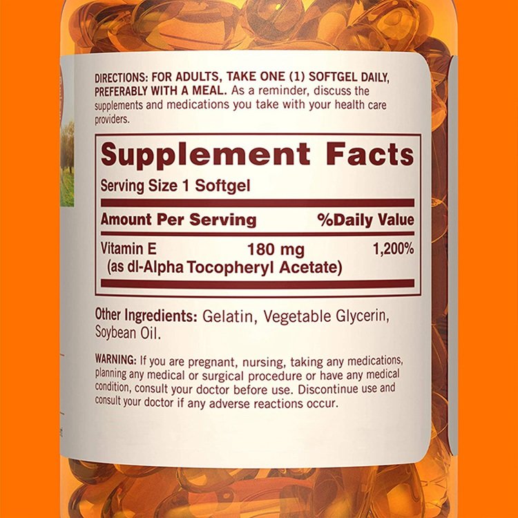 100 Softgels Nutrition Vitamin E Vitamin Supplement For Lmmune Health And Antioxidant Support