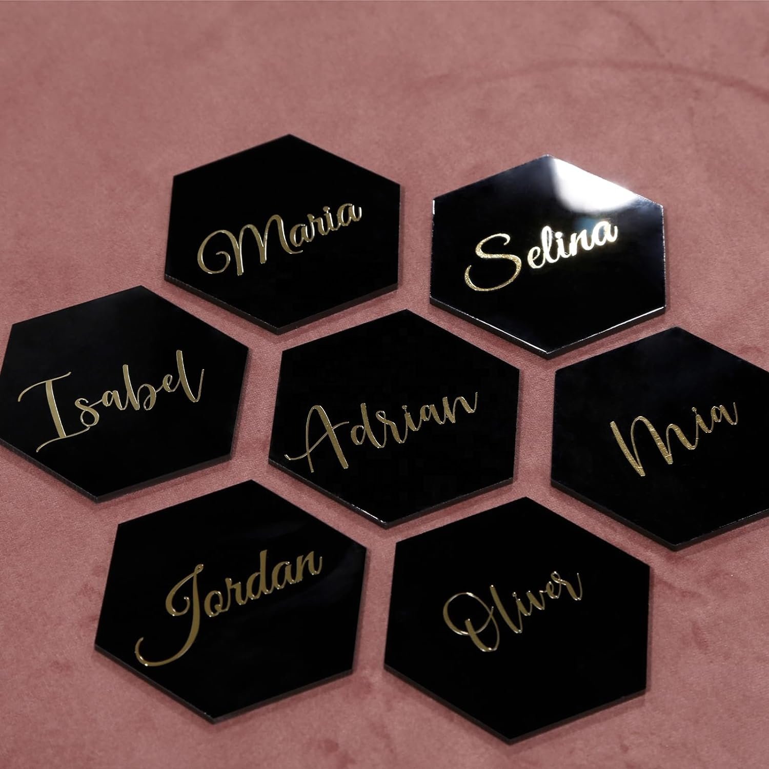 20 Pcs Clear Acrylic Place Cards for Wedding 3mm Acrylic Escort Plates, Name Cards - Perfect for Dinner Parties, Guest Name
