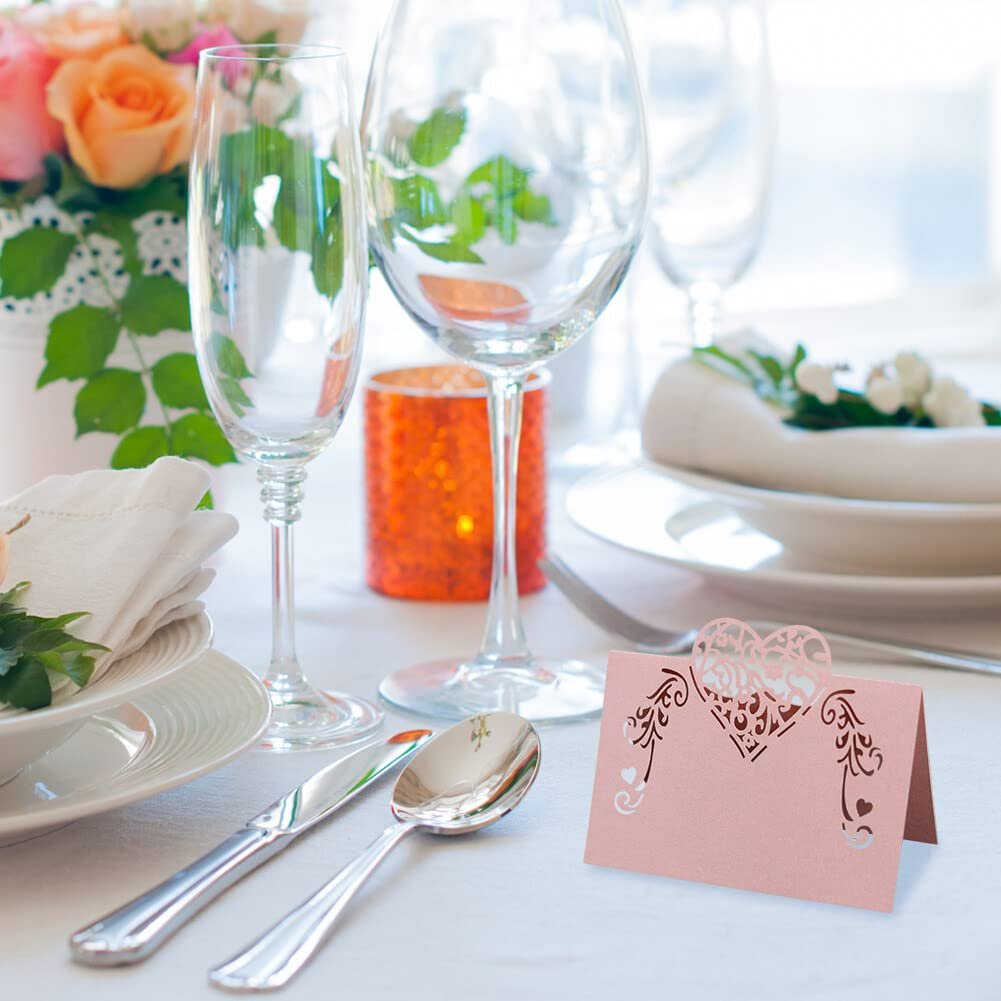 Wedding Place Cards Name Cards Table Numbers Cards for Wedding Table Setting, Reception Banquets Dinner Party Supplies