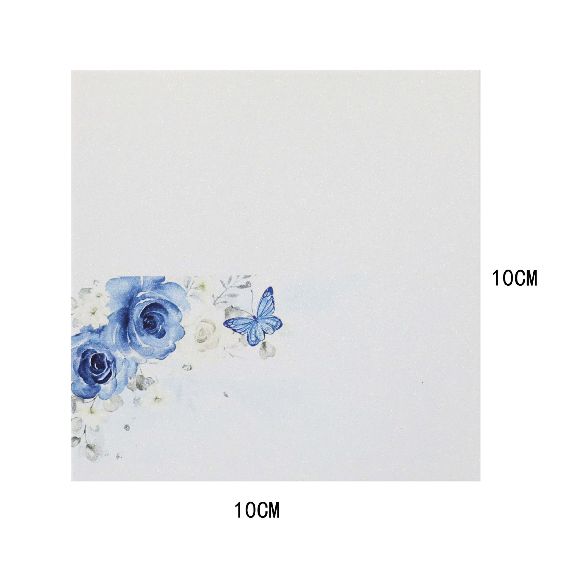 Direct Sales Rose Butterfly Seat Printing Wedding Handwriting Table Name Card Factory In Stock