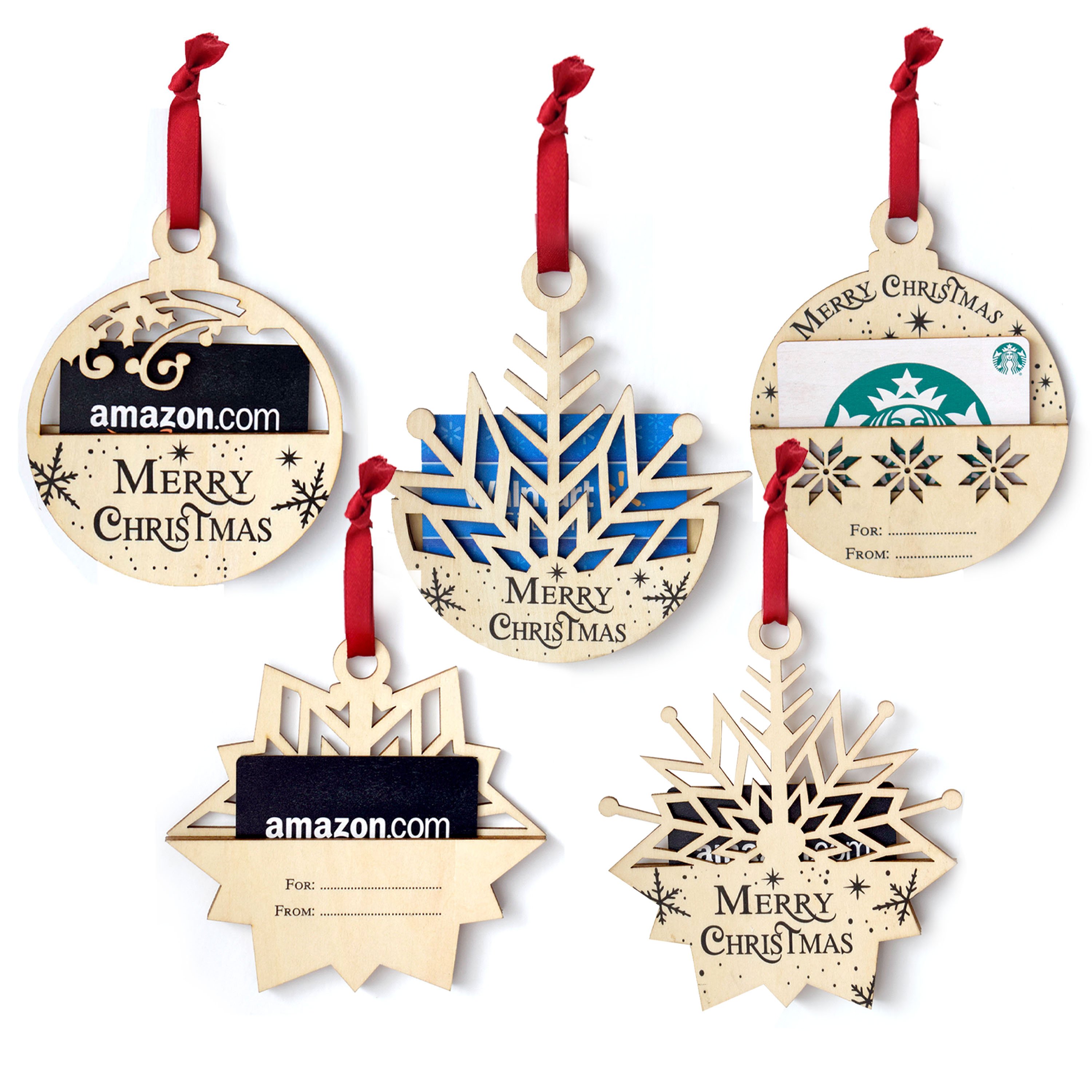 Christmas gift card holder tag Teacher Gift Card Holder 5 styles Company School Online shopping Holiday Decoration holder