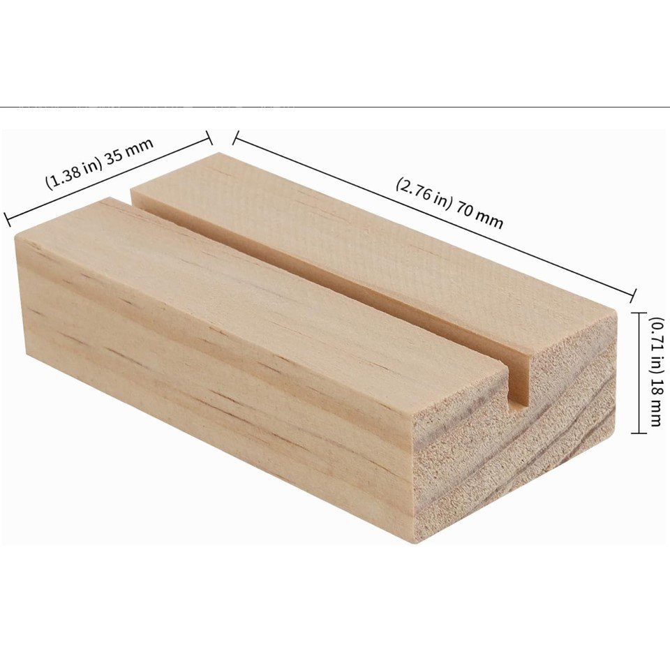 Wood Place Card Holders Table Number Holders Rustic Table Number Stands Wooden Sign Holders for Wedding Party Table Decoration