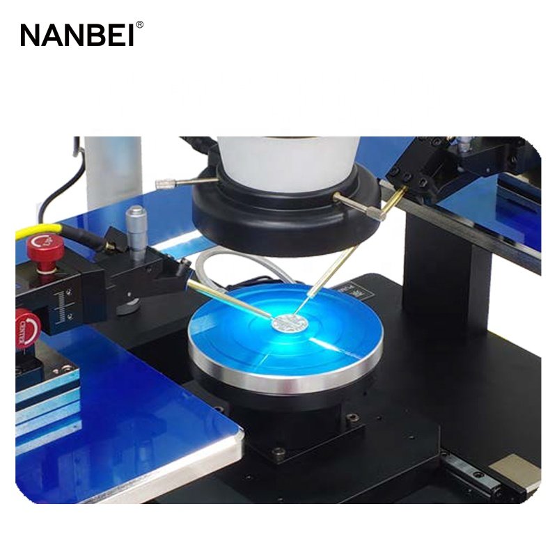 Mini 4 inch Micropositioner Probe Station with Stereo Microscope
