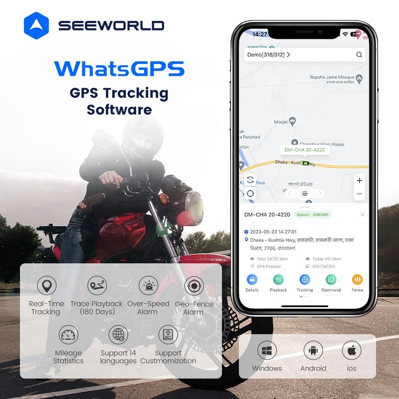 Mini GPS Tracker Tracking Device Car Locator Real Time with Starter Interrupt Support Remote Stop Car Engine