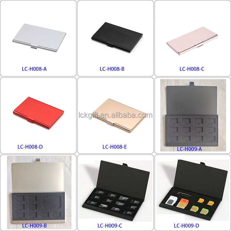 New Cheap Promotional Business Gifts Full Mirror Metal Business Card Holder Wallet