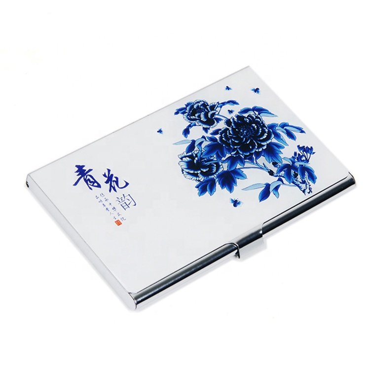 New Cheap Promotional Business Gifts Full Mirror Metal Business Card Holder Wallet