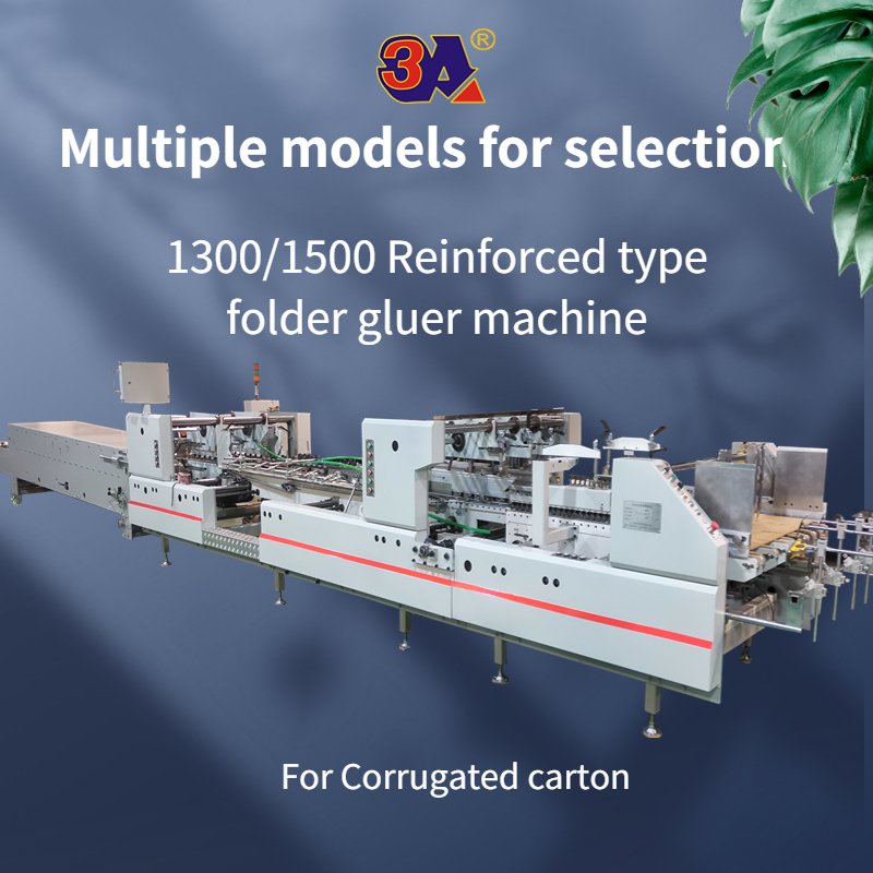 Folder gluer machine automatic folder gluing machine for corrugated carton & cardboard box