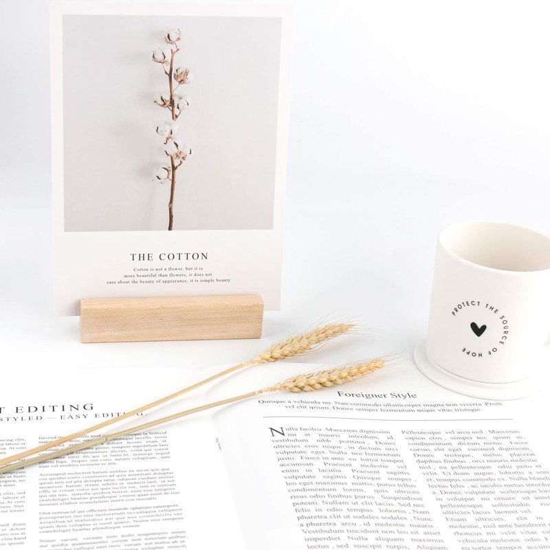 Natural Wood Menu Holders Table Number Display Stands Place Card Holders for Restaurant Cafe