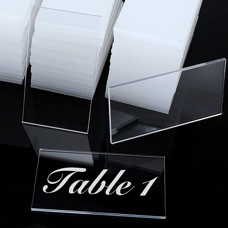 Custom Plexiglass Bar Display Signs For Business Acrylic Menu Display Table Top Acrylic Stands