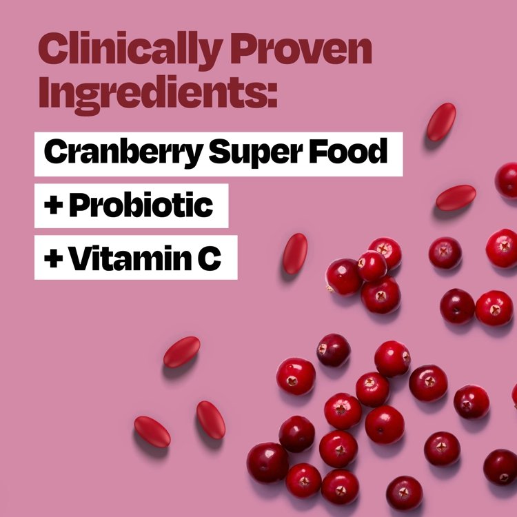 Cranberry Urinary Tract Health Supplement with Probiotics and Vitamin C Cranberry Pills for Women