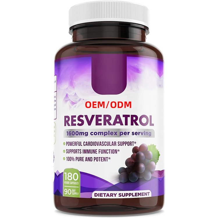 Trans Resveratrol Antioxidant Supplement 180 Capsules Resveratrol 1600mg with Green Tea Grape Seed Extract and Quercetin