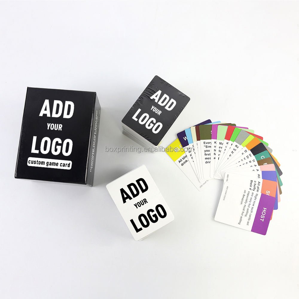 Custom Printing Table Drink Adult Communication Playing Cards Drinking Talk Card Game With Box For Adult Friends Party Couple