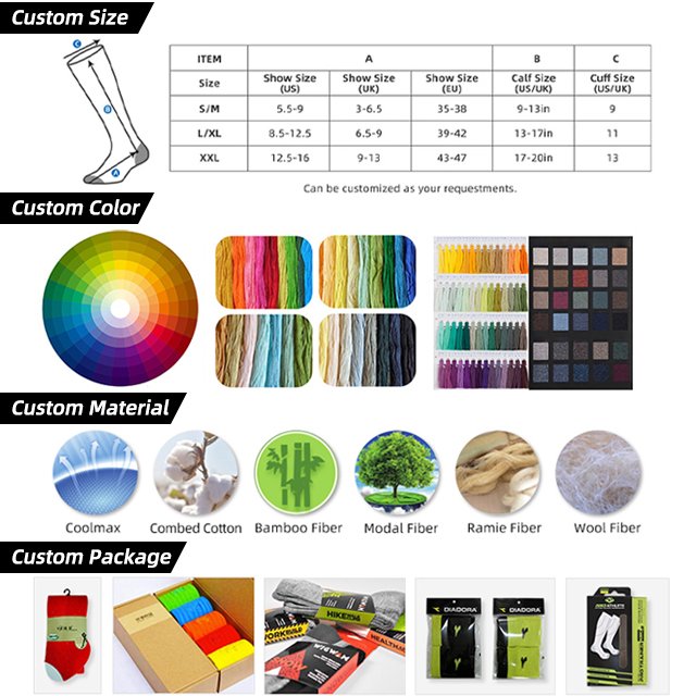Fashion Everyday Sport Outdoor Stockings Orange Woman Nurse Basketball Cycling Fitness Badminton Compression Socks