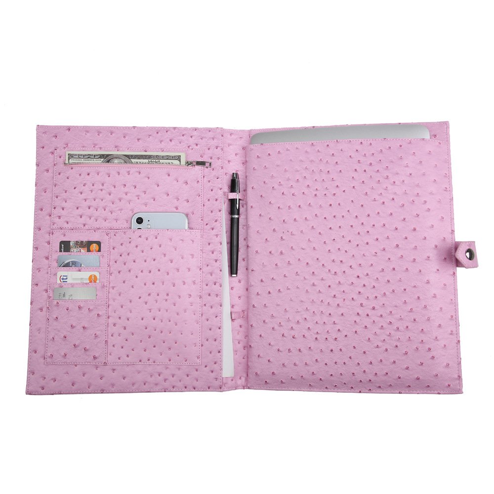 2022 New Big Size File Folder Snake Ostrich Pattern Good Quality University Document File Bag For 13 Inches Laptop