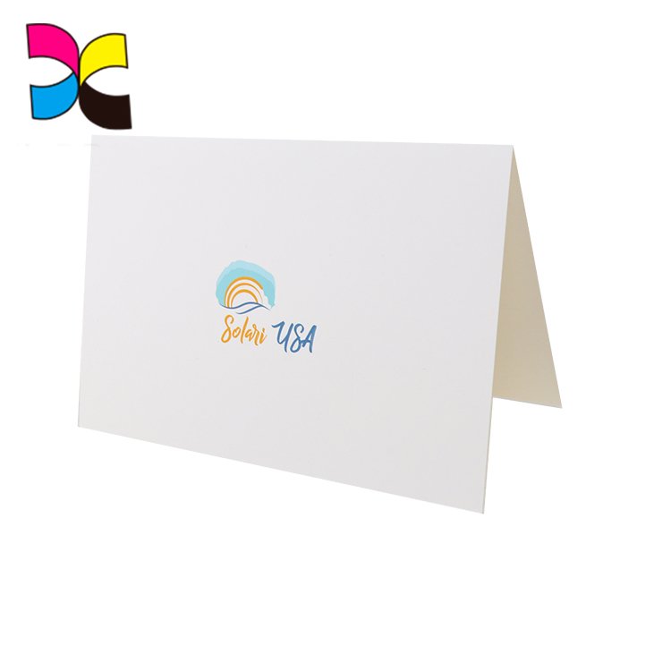 Beautiful custom printing Golden hot stamping Greeting card or Thank you card