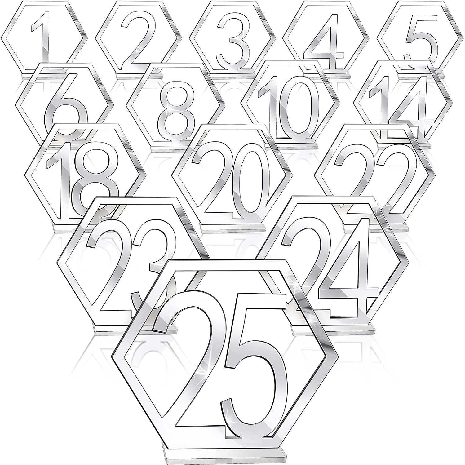 Ychon Custom Gold Acrylic Table Place Cards Acrylic Signs For Wedding Blank Event Party Plate Seating Chart Card For Table