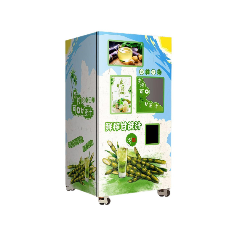Micron Factory Price Auto Cleaning Cold Drink Juice Machine Sugar Cane Vending Machine