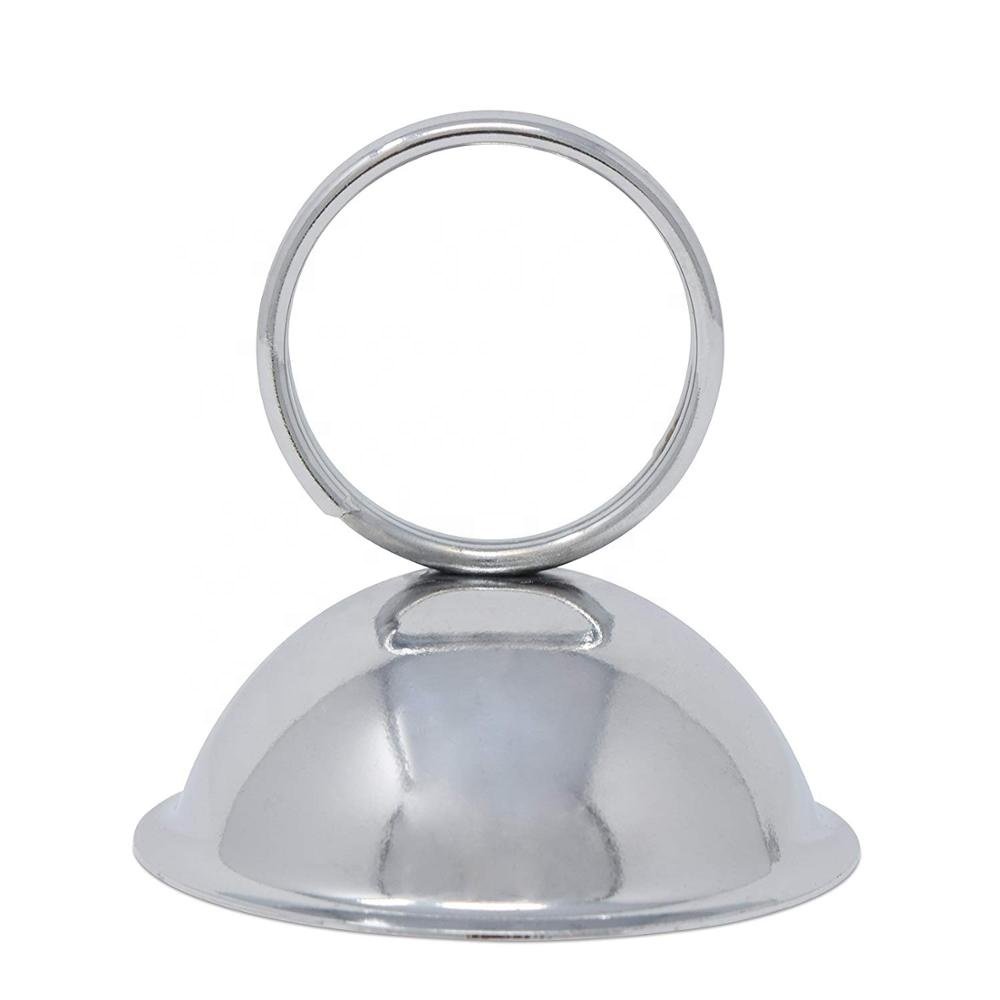 Stainless Steel Metal Table Top Clip Menu Card Holder