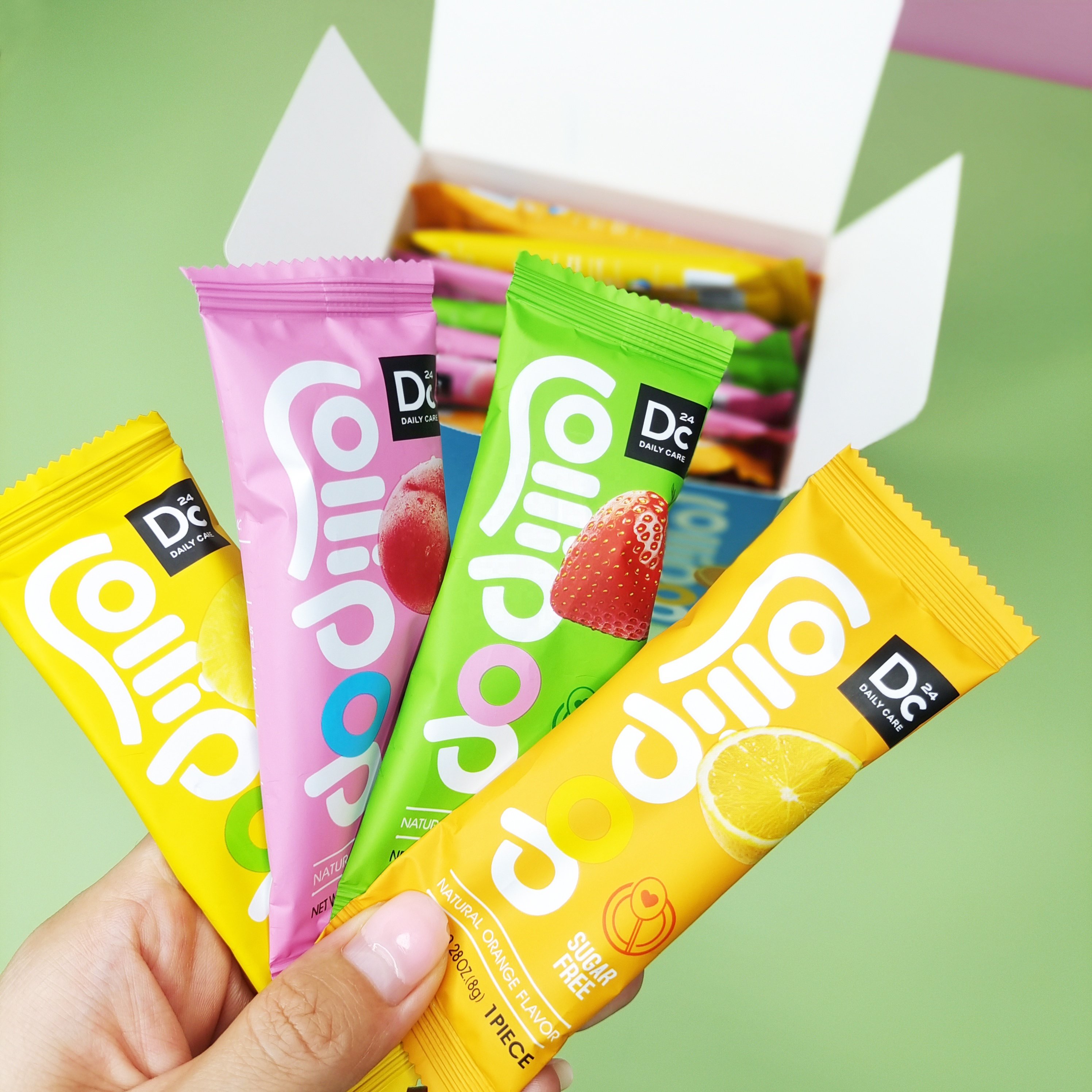 6.0g lollipop manufacture lollipop candy xylitol lollipop made in china