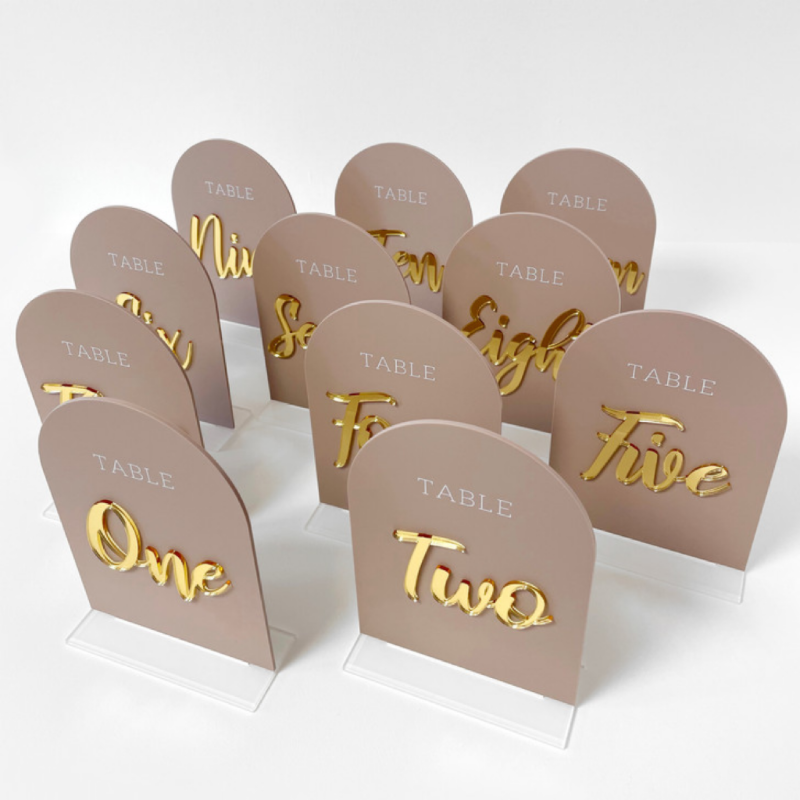 Christmas Acrylic Name Wedding Holder Place Cards Table Number