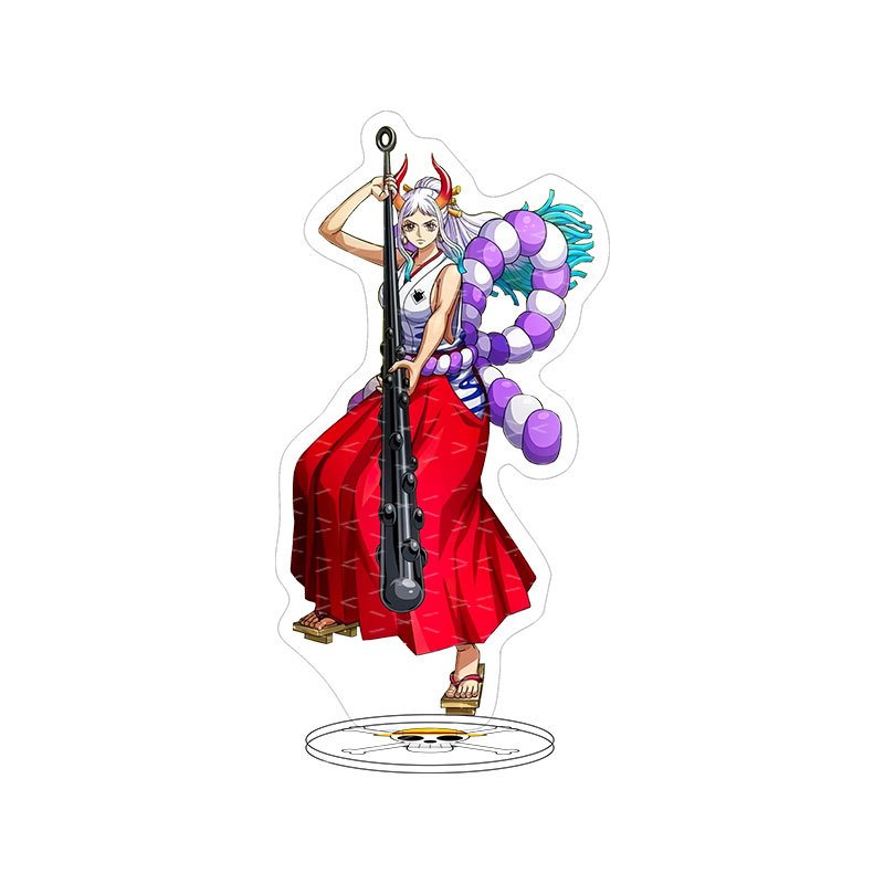 Anime One Pieces Goku Zoro Cosplay Ornament Pirate Luffy Sauron Placing Acrylic Stand Model Plate Desk Decor Standing Sign