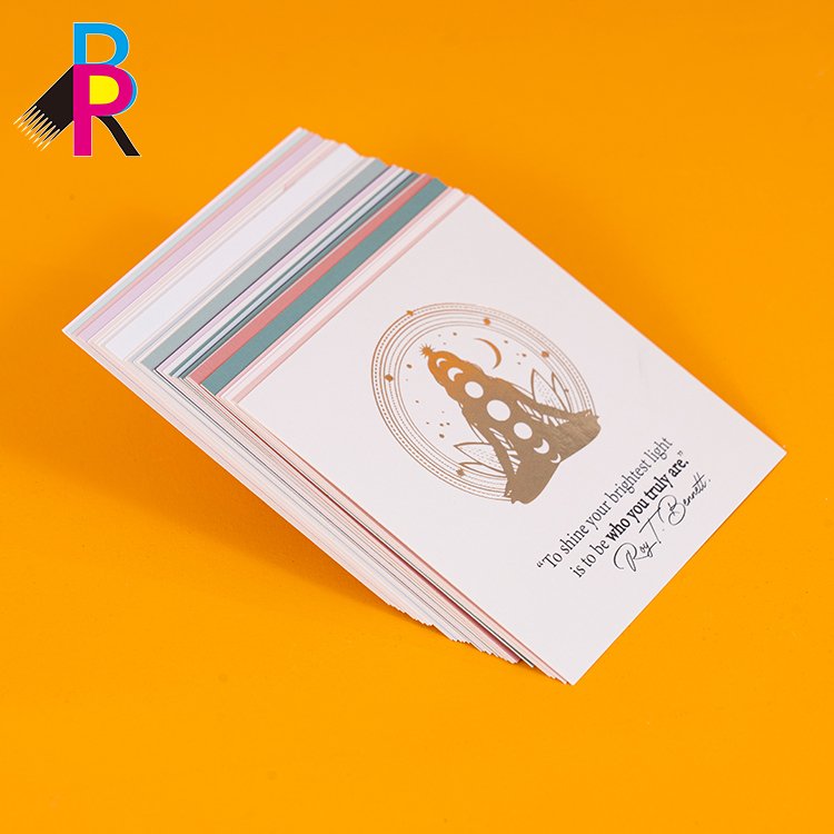Factory custom affirmation card deck children alphabet card game flash card printing services