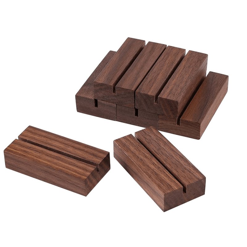 Wood Sign Stands Name Card Holder Wood Table Number Holder Place Card Holders