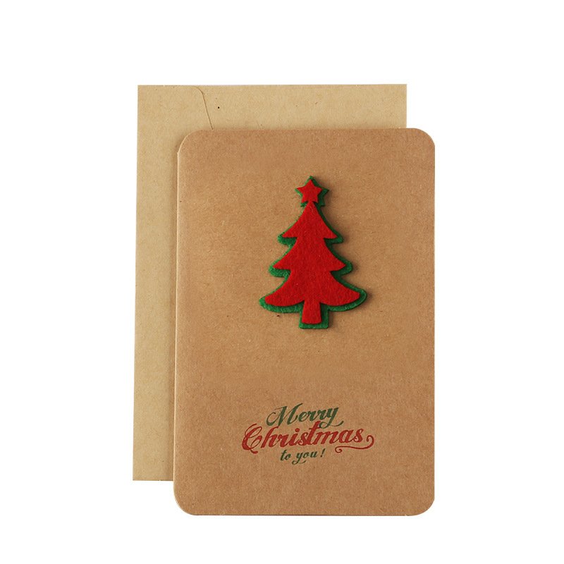Customized Logo Size Colorful Paper Mini Thank You card With Envelope Greeting card Christmas Thank You card